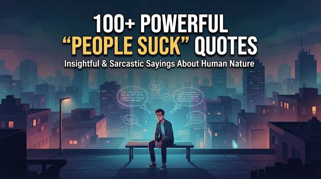 Powerful "People Suck Quotes"