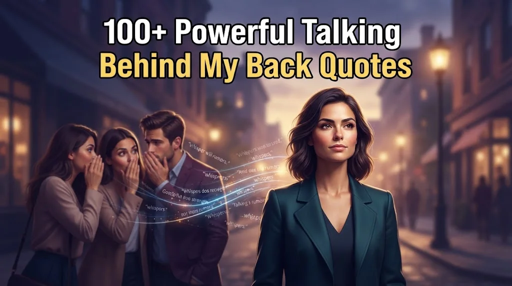 Powerful "Talking Behind My Back Quotes"